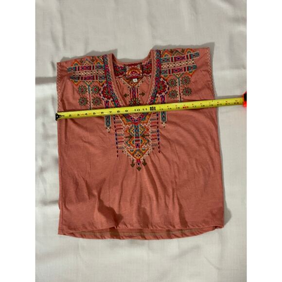 JOHNNY WAS Verena Embroidered T-Shirt size‎ small - Picture 4 of 5